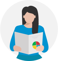 Woman reading her customized Everything DiSC sales map.